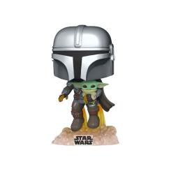 Фигурка для геймеров Funko Pop Мандалорец, летящий с малышом Фото