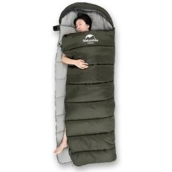 Спальный мешок Naturehike U350 NH20MSD07 Hollow Cotton Left Green Фото 3