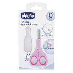 Детский маникюрный набор Chicco ножнички с колпачком розовые Фото