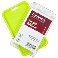 Бейдж Axent чехол SoftTouch матовый, 54х85мм, салатовый Фото 3