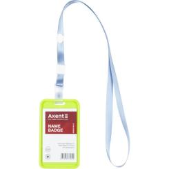 Бейдж Axent чехол SoftTouch матовый, 54х85мм, салатовый Фото 5