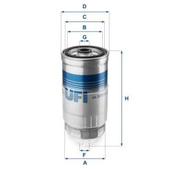 Фильтр топливный UFI 24.379.01 Фото
