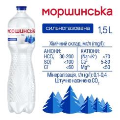 Минеральная вода Моршинська 1.5 газ пет Фото 4