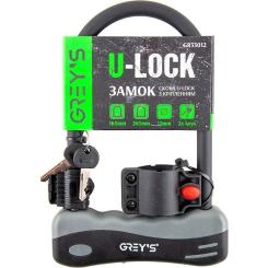 Замок велосипедный Grey's U-lock с креплением 12x165x245 мм Фото 1
