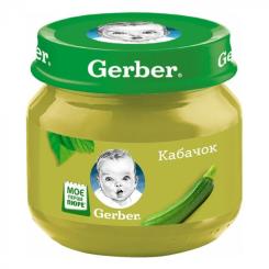 Детское пюре Gerber Кабачок 80 г Фото