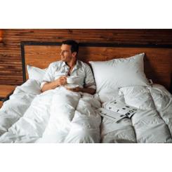 Одеяло MirSon пуховое DeLuxе 028 легкое 110x140 см Фото 5