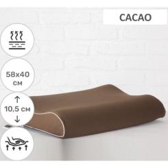 Подушка MirSon ортопедическая №6015 Delicate satin Cacao 58х40х10 Фото 1