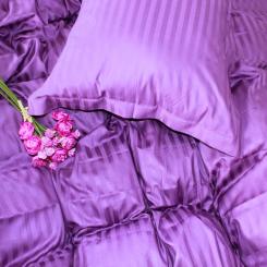 Постельное белье MirSon Satin Stripe 30-0009 Purple 110х140 детский Фото 2