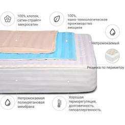 Наматрасник MirSon Royal Pearl тенсел (Modal) Waterproof 318/3 70x190 Фото 1
