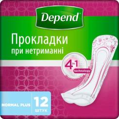 Урологические прокладки Depend Normal Plus Pad 12 шт. Фото