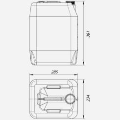 Канистра автомобильная КОМПОНЕНТ 20 л ПЕ Фото 5