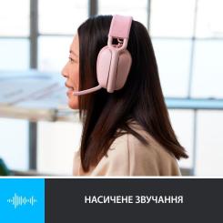 Наушники Logitech Zone Vibe 100 Wireless Rose Фото 3
