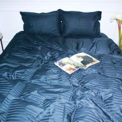 Постельное белье MirSon Satin 30-0021DarkBlue 160х220 Сімейний Фото 3