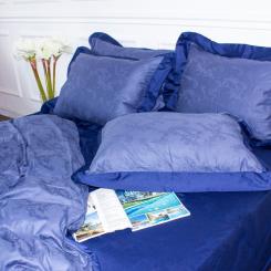 Постельное белье MirSon Satin Жаккард Raging sea 160х220 Фото
