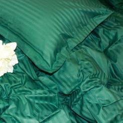 Постельное белье MirSon SatinStripe 30-0017Green 200х220 Євро Фото 4