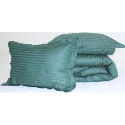 Постельное белье MirSon SatinStripe 30-0017Green 200х220 Євро Фото 8