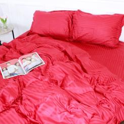 Постельное белье MirSon SatinStripe 30-0018Red 143х210 Семейный Фото 1