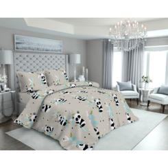 Постельное белье MirSon Бязь 17-0504 Panda is gray Дитячий Фото