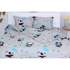 Постельное белье MirSon Бязь 17-0504 Panda is gray Дитячий Фото 1
