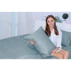 Постельное белье MirSon Сатин 0843 Grey Blue 2х143х210 Фото 1