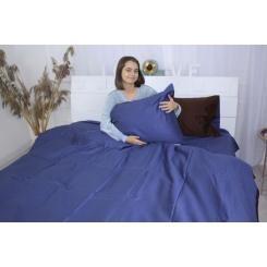 Постельное белье MirSon Сатин Premium Azure 0211+4052 143х210 Фото 4