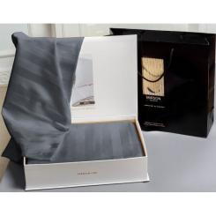 Постельное белье MirSon Сатин Premium Graphite 2х160х220 Фото 1