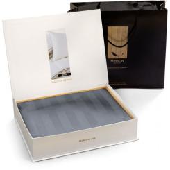 Постельное белье MirSon Сатин Premium Graphite 2х160х220 Фото 2