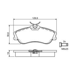 Тормозные колодки Bosch 0 986 424 583 Фото 6