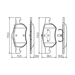 Тормозные колодки Bosch 0 986 424 668 Фото 5