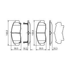 Тормозные колодки Bosch 0 986 424 722 Фото 6