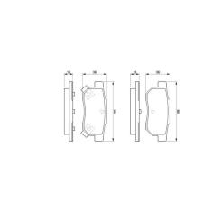Тормозные колодки Bosch 0 986 461 131 Фото 1