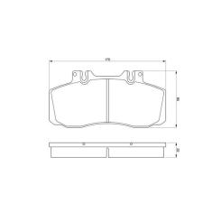 Тормозные колодки Bosch 0 986 468 350 Фото 1