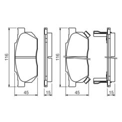 Тормозные колодки Bosch 0 986 490 440 Фото
