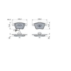 Тормозные колодки Bosch 0 986 494 104 Фото 1