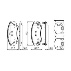 Тормозные колодки Bosch 0 986 494 275 Фото 1