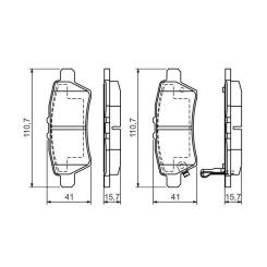 Тормозные колодки Bosch 0 986 494 369 Фото 2