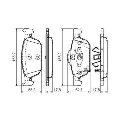 Тормозные колодки Bosch 0 986 494 383 Фото 3