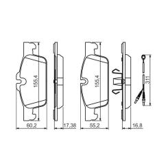 Тормозные колодки Bosch 0 986 494 527 Фото 5