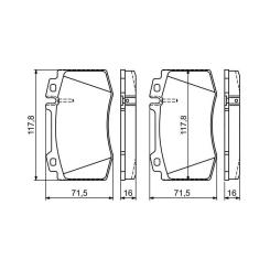 Тормозные колодки Bosch 0 986 495 278 Фото 6