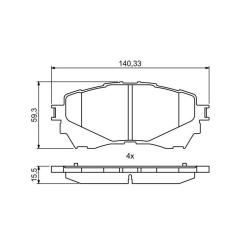 Тормозные колодки Bosch 0986494793 Фото 2