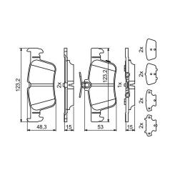 Тормозные колодки Bosch 0986494839 Фото 1