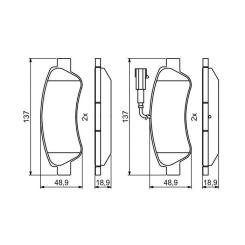 Тормозные колодки Bosch 0986494994 Фото 1