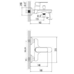 Смеситель Corso CF-1C136C (9617200) Фото 2