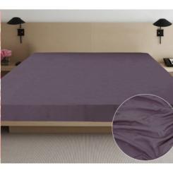 Простынь Ярослав сатин 02 серо-голубой 200х220 Фото