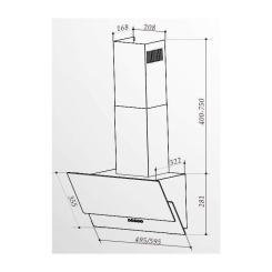 Вытяжка кухонная Interline GOLF BK A/60/PB/GL/T Фото 11