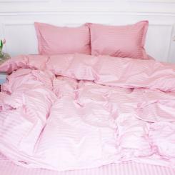 Пододеяльник MirSon Satin Stripe 30-0007 Pink 110х140 см Фото