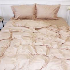 Пододеяльник MirSon Satin Stripe 30-0004 Cream 143х210 см Фото