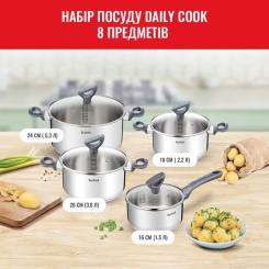 Набор посуды Tefal Daily Cook 8 предметів Фото 1