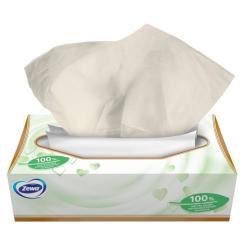 Салфетки косметические Zewa Softis Natural Soft 80 шт. Фото 2