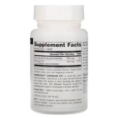 Минералы Source Naturals Хром GTF 200мкг, ChromeMate, 240 таблеток Фото 1